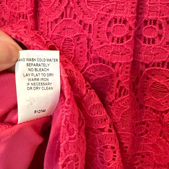 Rabbit Rabbit Rabbit Fuchsia Lace Mini Dress - Picture 7 of 7
